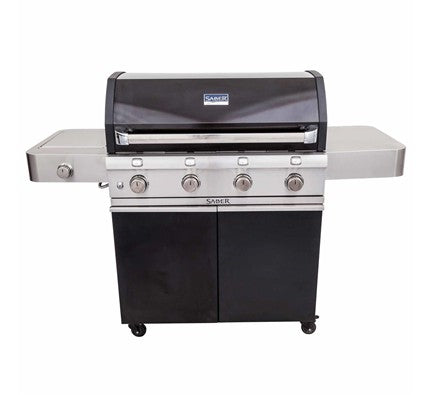 Saber Deluxe Black 4-Burner Gas Grill