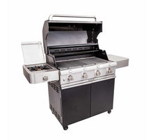 Load image into Gallery viewer, Saber Deluxe Black 4-Burner Gas Grill