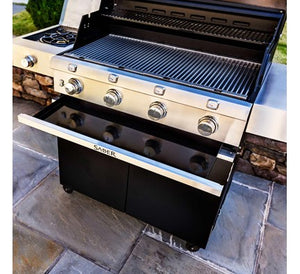 Saber Deluxe Black 4-Burner Gas Grill