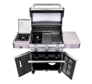 Saber Deluxe Stainless 3-Burner Grill