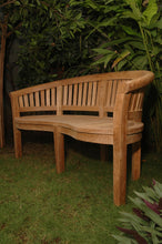 Load image into Gallery viewer, Curve 3 Seater Bench Extra Thick Wood