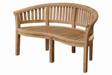 Load image into Gallery viewer, Curve 3 Seater Bench Extra Thick Wood